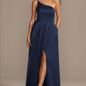 Crepe-Back Satin Bridesmaid Dress (David’s Bridal)